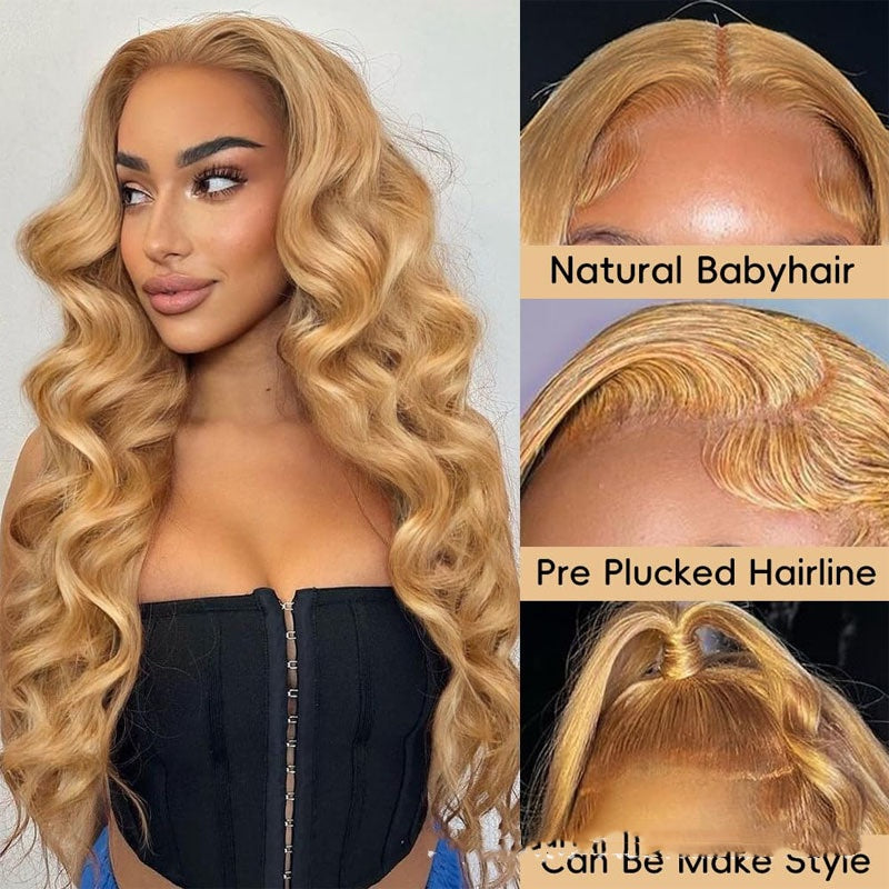 13x4 Front Lace All Real Human Hair Wig – Seamless & Versatile
