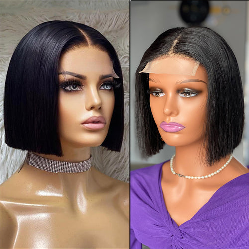 12A Vietnamese Bone Straight Bob Human Hair Wig – Silky & Chic Short Style