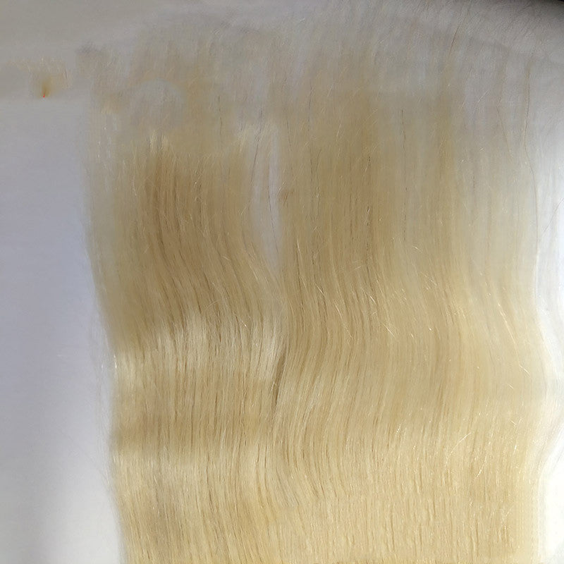 Blonde Curtain Bangs Straight Human Hair Wig – Natural Xu Chang Quality