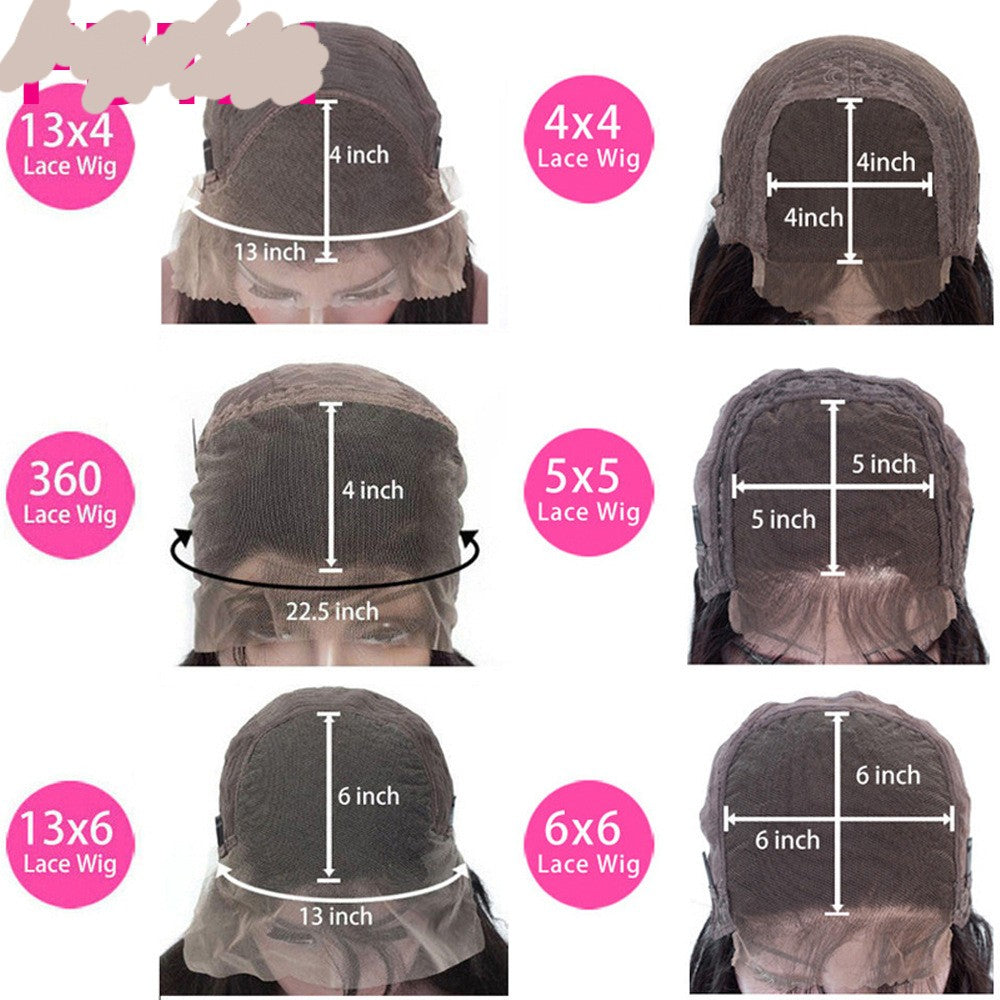 Medium Length Black Straight Human Hair Lace Wig Set – Natural & Versatile